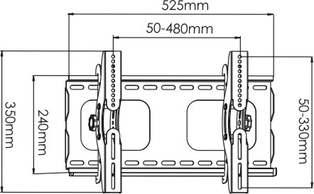 LCD PLASMA FLAT TV 23 37 TILT WALL MOUNT PLB103S  